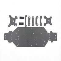 For WLtoys Remote Control Car 144001 144002 Frame Accessories Metal Upgrade Modified Carbon Fiber Bottom