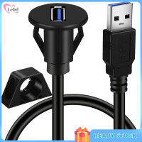 Delivery】Usb 3.0ตัวเชื่อมต่อชายกับหญิง Aux Flush Panel Mount Extension Cable สำหรับรถบรรทุกเรือ Dashboard