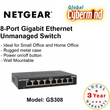 Switch ethernet NETGEAR GS108E Metal 8 Ports Gigabit