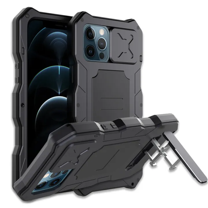 Rugged Armor Slide Camera Lens Phone Case for Samsung Galaxy S22 Ultra