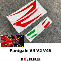 สำหรับ DUCATI Panigale V4S V4R V4 V4SP SBK 2018 2019 2020 2021 Winglets Air Deflector สติกเกอร์รูปลอกอีพ็อกซี่3D โลโก้สามมิติ