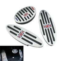 Aluminum Alloy Car Fuel Clutch Brake Foot Pedal Sticker for BMW Mini Cooper JCW S R55 R56 R60 R61 F54 F55