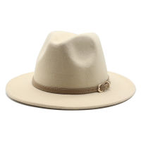 Fedora หมวกสีกากีปีกกว้างผู้ชายผู้หญิงสไตล์อังกฤษ T Rilby พรรคอย่างเป็นทางการปานามาหมวกชุดหมวกคาวบอยฤดูใบไม้ร่วงฤดูใบไม้ผลิหมวก