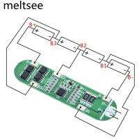 ☏●☌ แผ่นบอร์ดโมดูลป้องกัน 4 ช่อง 4s 12 A 14.8 V 16.8 V 18650 Bms Pcm Pcb 4S 12A 14.8V 16.8V