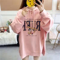 Long-sleeved Hoodies For Girls Solid Color Hooded Tops Womens Sweatshirt Winter Women  Hooded white