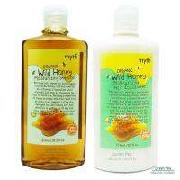 Myth, แชมพู และ ครีมนวดผม ออแกนิก ไวลด์ฮันนี่ 250  ml. Organic Wild Honey with moisturing Shampoo&amp; Conditioner