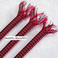 【cw】 4 8 12mm Conton PET Yarn Mixed Braided Expandable Insulated Cable Sleeve Cover Wire Wrap Sheath ！