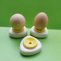 ☌ 1pc Boiled Egg Piercer Hole Seperater Tool Egg Piercer for Hard Boiled Eggs Egg Prickers Egg Separator Tool Hot Egg Shape Gadget