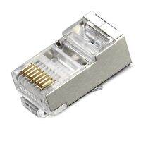 RJ45 Connector Cat5 Cat5e Cat6 RJ45 Shielded Plugs Network Connector Terminals Ethernet Cable Plug HY1527