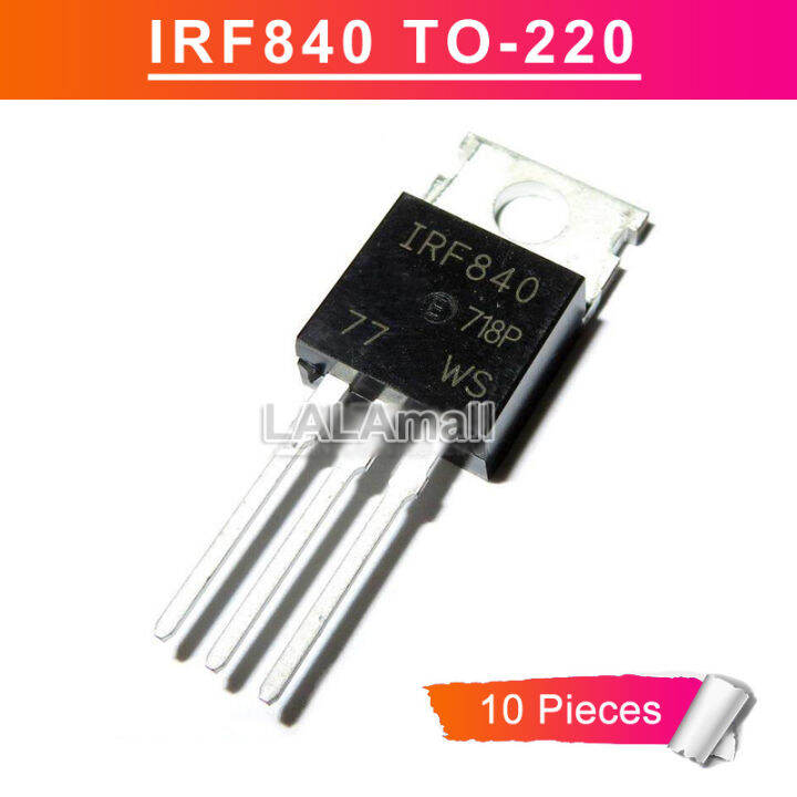 10pcs IRF840 TO-220 IRF840PBF TO220 8A/500V N-Channel Power MOSFET ...