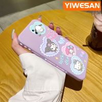 YIWESAN เคสสำหรับ OPPO R17 R17 Pro เคสลายการ์ตูน Sanrio เคสโทรศัพท์ดีไซน์ใหม่บางสร้างสรรค์ป้องกันขอบสี่เหลี่ยมเคสนิ่มเคสปลอกซิลิโคนเคสกันกระแทก