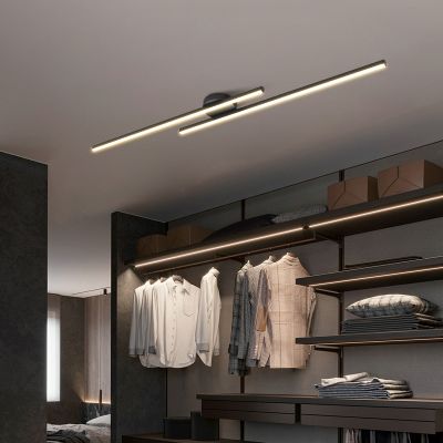 【CW】 Led Strip Ceiling Lamps Room Bedroom Indoor Lighting Chandeliers Iron Fixtures