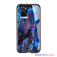 UCUC เคสโทรศัพท์เคสสำหรับ Infinix Note 10 Pro ปลอกแฟชั่นฝาครอบเกมมือถือเกม UCUC เคสโทรศัพท์ S Legends สำหรับชาย Glossy กระจกเทมเปอร์ฝาหลังปลอก