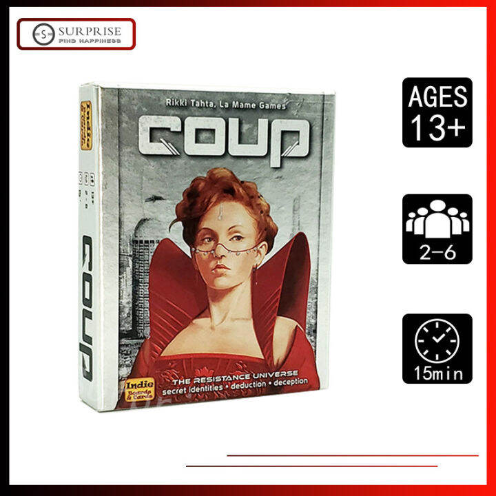 Coup (The Dystopian Universe) Board Game Cards Game in English | Lazada PH