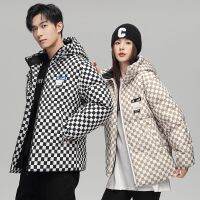 ﹍☁❈ Lattice Mens Coats Original Down New Jackets Couple Fashion Adolescent Newest Parka Man