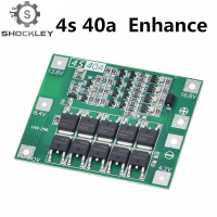 Shockley 3วินาที/4วินาที40A 60A Li-Ion แบตเตอรี่ลิเธียมชาร์จคณะกรรมการป้องกัน18650 BMS สำหรับเจาะมอเตอร์11.1โวลต์12.6โวลต์/14.8โวลต์16.8โวลต์เพิ่ม/สมดุล