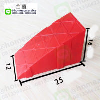 ทางลาดจิ๊กซอว์สีแดง สูง12, 14, 16, 18 cm - Red Jigsaw Plastic Ramp 12, 14, 16, 18 cm (0.5-1 kg)