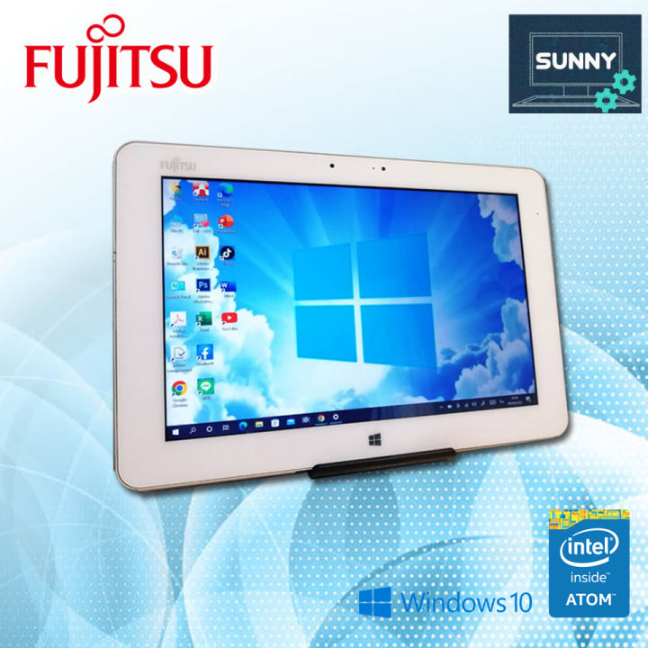 โน๊ตบุ๊ค-แท็บเล็ต-fujitsu-รุ่นarrow-q584-แรม4gb-window10-มือสองสภาพดี-สินค้าประมูลจากสำนักงานออฟฟิต