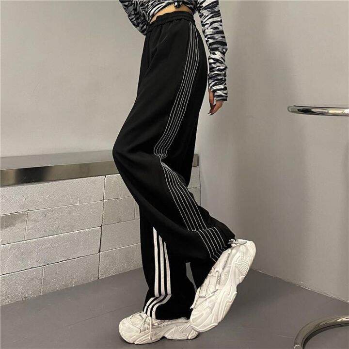 mexzt-striped-joggers-sweatpants-women-streetwear-high-waist-casual-wide-leg-pants-korean-loose-drawstring-sports-trousers-new