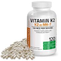 อเมริกัน Bronson วิตามิน K2เป็น MK-7กระดูกหัวใจสุขภาพ100mcg 120แคปซูล