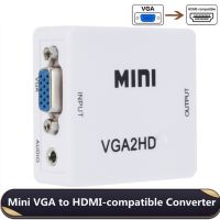 JAX9170 ตัวแปลงสัญญาณ อะแดปเตอร์ VGA เป็น HDMI VGA ไปยัง HDMI สายอะแดปเตอร์ ตัวแปลงกล่องวิดีโอที่รองรับ HDMI ใช้งานง่ายๆ HD 1080P ตัวแปลง VGA2HDMI สำหรับทีวี/โปรเจคเตอร์ /pc/ จอภาพ /hdtv/dvd