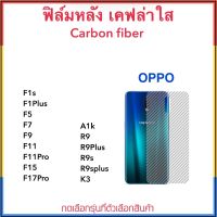 Kevlar ฟิล์มหลัง เคฟล่าใส For OPPO A1K F1s F1Plus F5 F7 F9 F11 F11Pro F15 F17Pro R9 R9Plus R9s R9splus R15Pro K3 ฟีล์มใส่ลายเคปล่า กันรอยขูดขีดด้านหลัง