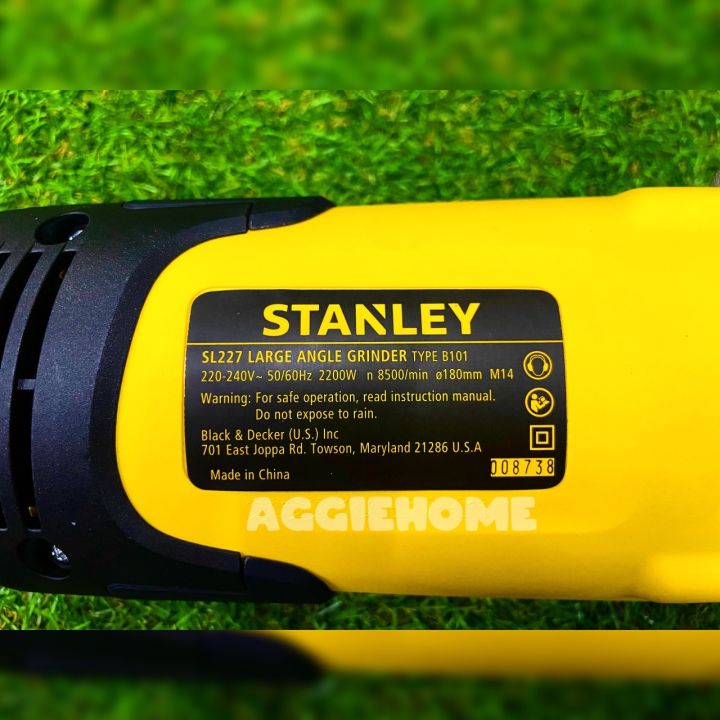 stanley-เครื่องเจียร์-7-นิ้ว-รุ่น-sl227-เครื่องเจียร์-เครื่องเจียรืไฟฟ้า-เครื่องมือช่าง-จัดส่ง-kerry