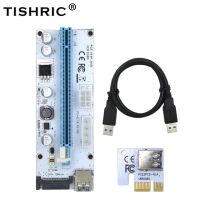 Tishric Ver008s Molex 4pin Sata 6pin Pci Express Pcie Pci-E Riser การ์ด008S 008อะแดปเตอร์1x To 16x Usb3.0 Extender Mining Miner