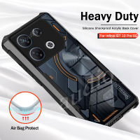 สำหรับ Infinix GT 10 Pro 5G 2023 Anti DROP เกราะโปร่งใสอะคริลิคกันกระแทกกล้องเลนส์ปกป้องสำหรับ Infinix GT 10Pro GT10 Pro GT10Pro 5G Soft TPU เคสโทรศัพท์