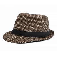 Summer Male Fedoras Sun Hats For Men Straw Panama Cap 56-58Cm Woven Pattern Curved Brim Jazz Gentleman Beach TY0179