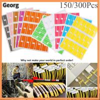 GEORG 150/300pcs กาวในตัว กันน้ำ เครือข่าย ลวด ออแกไนเซอร์ไฟเบอร์ แท็กประจำตัว สติ๊กเกอร์ ฉลากสายเคเบิล