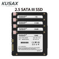 KUSAX Goldenfir SSD 2.5นิ้ว SATAIII SSD 1TB 512GB 256GB 128GB 64GB ฮาร์ดดิสก์โซลิดสเตทไดรฟ์ HD สีดำสำหรับแล็ปท็อป PC