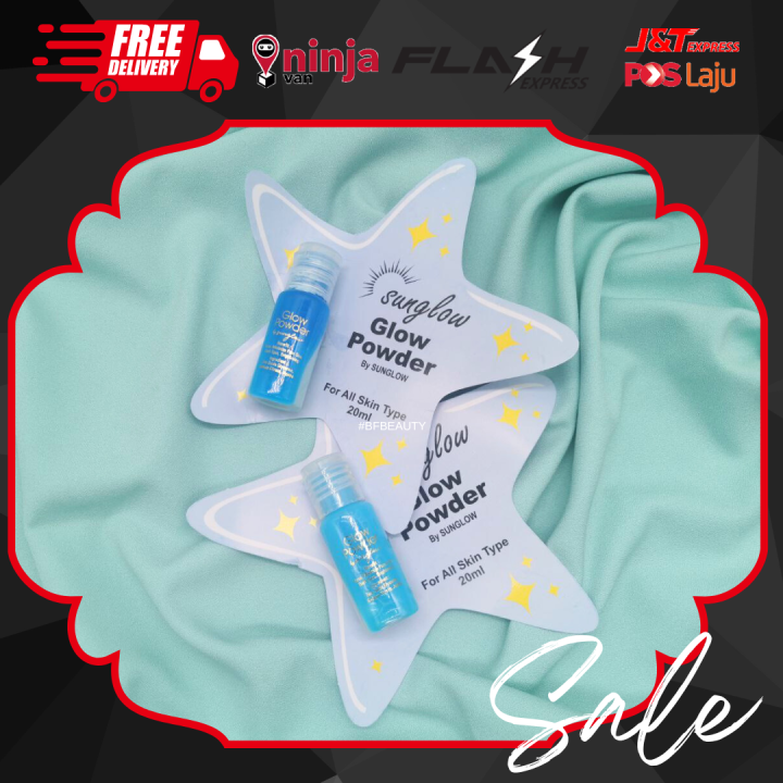 SUNGLOW GLOW POWDER for sunburn / soothes skin / skin redness ORIGINAL