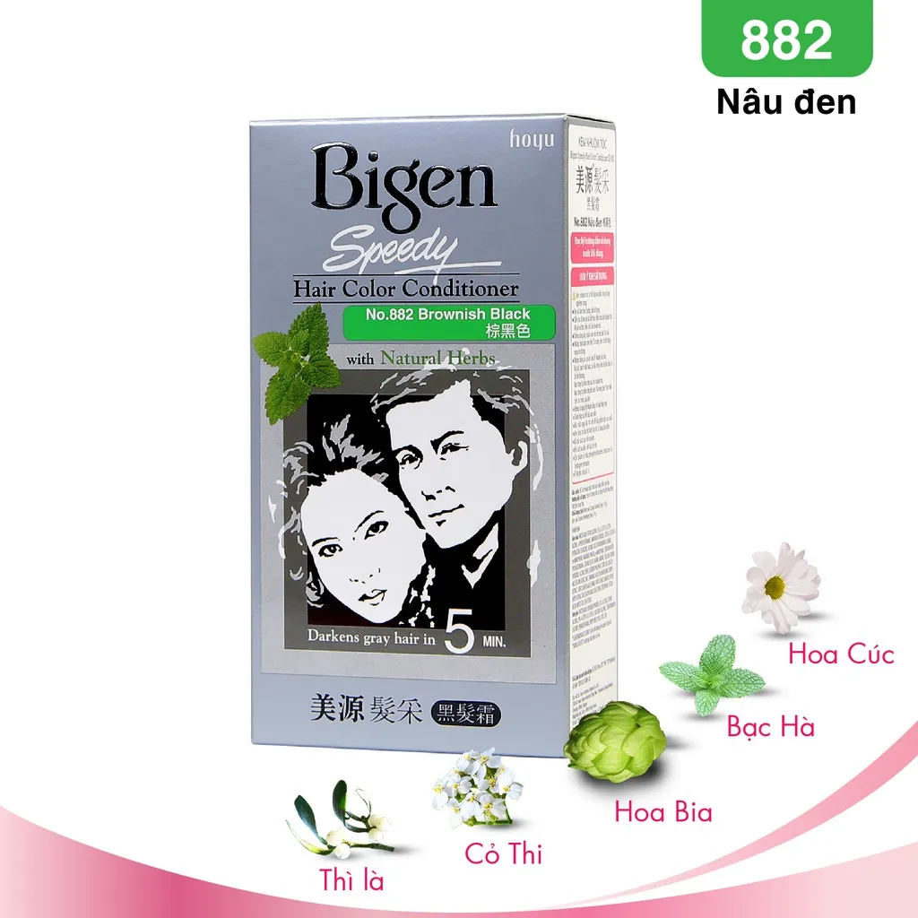 Thuốc nhuộm tóc Bigen No.882 Brownish Black là một sản phẩm chất lượng, đến từ thương hiệu nổi tiếng Bigen. Với công thức đặc biệt và màu sắc tuyệt đẹp, bạn sẽ dễ dàng sở hữu một mái tóc mới đầy cá tính.