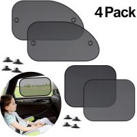 New 4PCS Car Window Sunshade Cover Block For Kids Car Side Window Shade Cling Sunshades Sun Shade Cover Visor Shield Screen