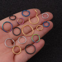 1PC 681012m Nose Hoop Helix Cartilage Earring Daith Snug Rook Tragus Ring Ear Piercing Jewelry
