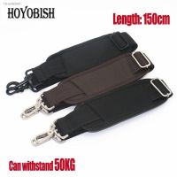 ☸ HOYOBISH Black Nylon Bag Strap For Men Bags Strong Shoulder Strap Men Briefcase Laptop Bag Belt Length 150CM Bag Accessory OH201