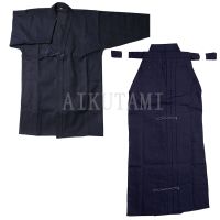 ชุดสูท Kendo Aiido Hakama จากญี่ปุ่นชุดเสื้อเชิ้ต + Hakama 100% ทำจากผ้าฝ้ายชุดยูโดวูซูเครื่องแบบกังฟูเครื่องแบบศิลปะการต่อสู้ชุดสำหรับศิลปะการต่อสู้