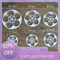 ?【HOT SALE】MUXI 6pcs Rose Flower Petal Shape cutters เครื่องมือสำหรับเค้กเบเกอรี่ fondant Cookies