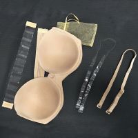 YANDW New Sexy Lingerie Push Up Bra Big Breast 12 Cup Plus Size Women Silicone Strapless Wed A B C D E F 70 75 80 85 90 95