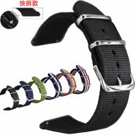 ⌚☫► Black NATO Nylon Strap 18 20 22 24mm Replacement DW Apple Watch Canvas Bracelet Switch Raw Lugs