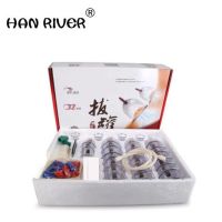 Cheap Cans cups chinese vacuum cupping kit pull out a vacuum apparatus therapy relax massagers curve suction pumps