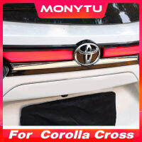 สำหรับ Toyota Corolla Cross 2022 2023 LED ฝาหน้าฝาหลังกระโปรงรถเตือนสัญญาณไฟเปิดไฟเบรค3-In-1พร้อมไดนามิกสัญญาณไฟเดย์ไลท์หลังอุปกรณ์แต่งรถยนต์