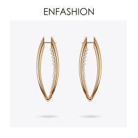 ENFASHION V Shape Pearl Stud Earrings For Women Gold Color Cute Simple Long Earings Fashion Jewelry Lady Gifts Oorbellen EC1039