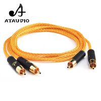 Hifi RCA Cable High Quality Golden 2rca Male to Male Audio Cable