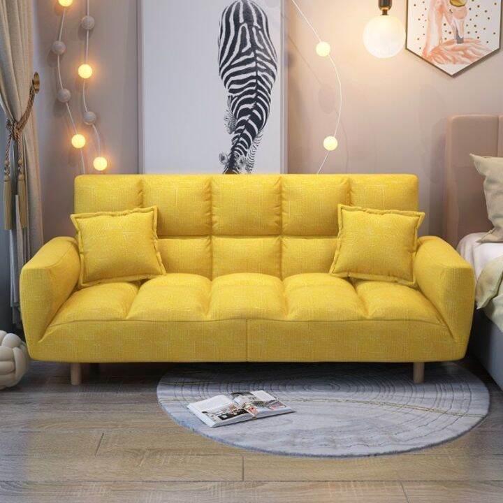 【READY STOCK Nordic Sofa Bed 2Seater Durable Foldable Canvas Sofa