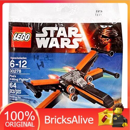 Poe’s X-Wing Fighter Polybag NEW Lot of 6 LEGO 30278 