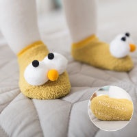 【cw】19 New Spring and Autumn Heel Wings Baby Floor Socks Non-Slip Toddler Baby Socks 0-1-3 Childrens Low-Cut Socks Years Old ！