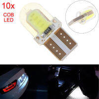 10Pcs T10 W5W COB 8-SMD LED Canbus Silica Bright White หลอดไฟ168 194