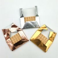 6 X 7.5 Gold Silver Foil With Paper Backing for Chocolate Candy Bar Wrap Package 500pcs
